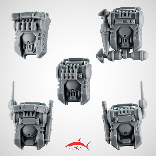 Set 1 – 5 Rapt’Ops Scout Backpacks – Tactical Unit Gear Bits Ultra HD 14K