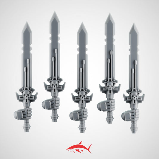 5 Ornate Assault Swords for Terminator – Ultra HD 14K Resin