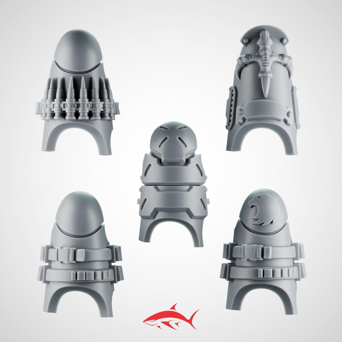 Set 1 – 5 Terminator Rapt’Ops Shin – Tactical Armored Shin Guards Bits Ultra HD 14K