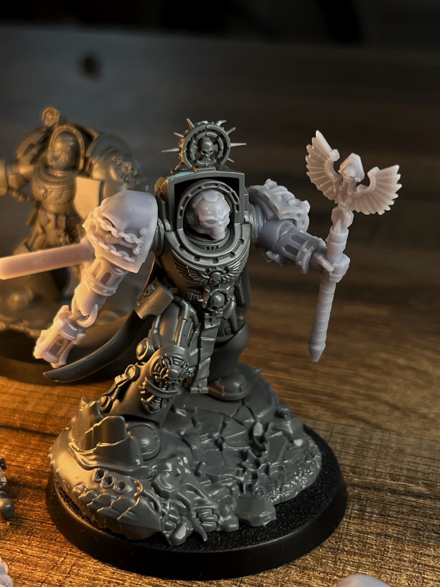 Zealot Preacher Conversion Kit – Heroic 32mm Scale – Grimdark Accessories - resin bit - Sharkass