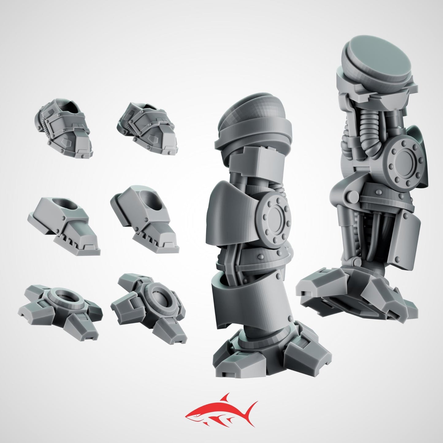 Heavy Mechanical Leg Iron Fist– Sold Individually with Foot Variations – Ultra HD 14K Resin