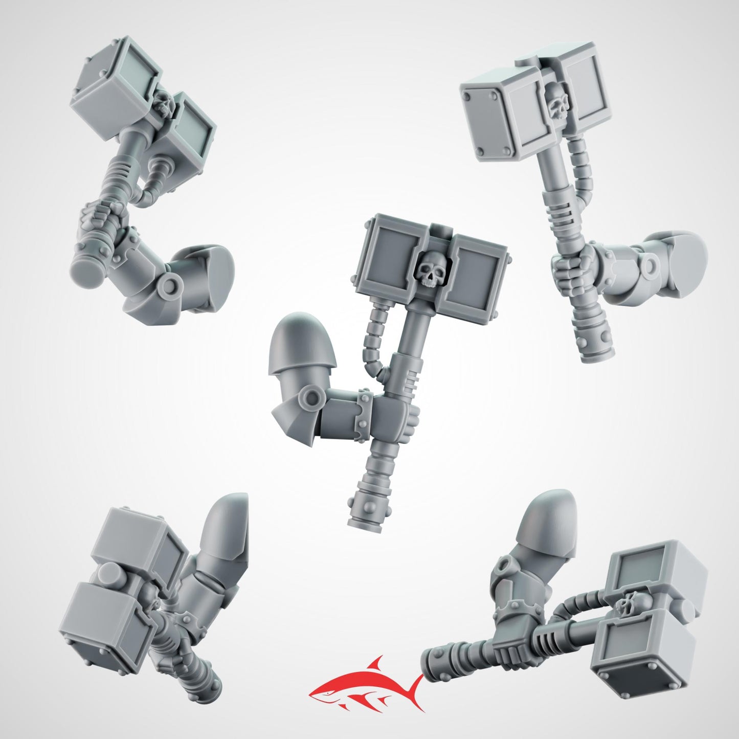 5 Hammer– Massive Battle Hammer With Arms Melee Weapons Bits Ultra HD 14K