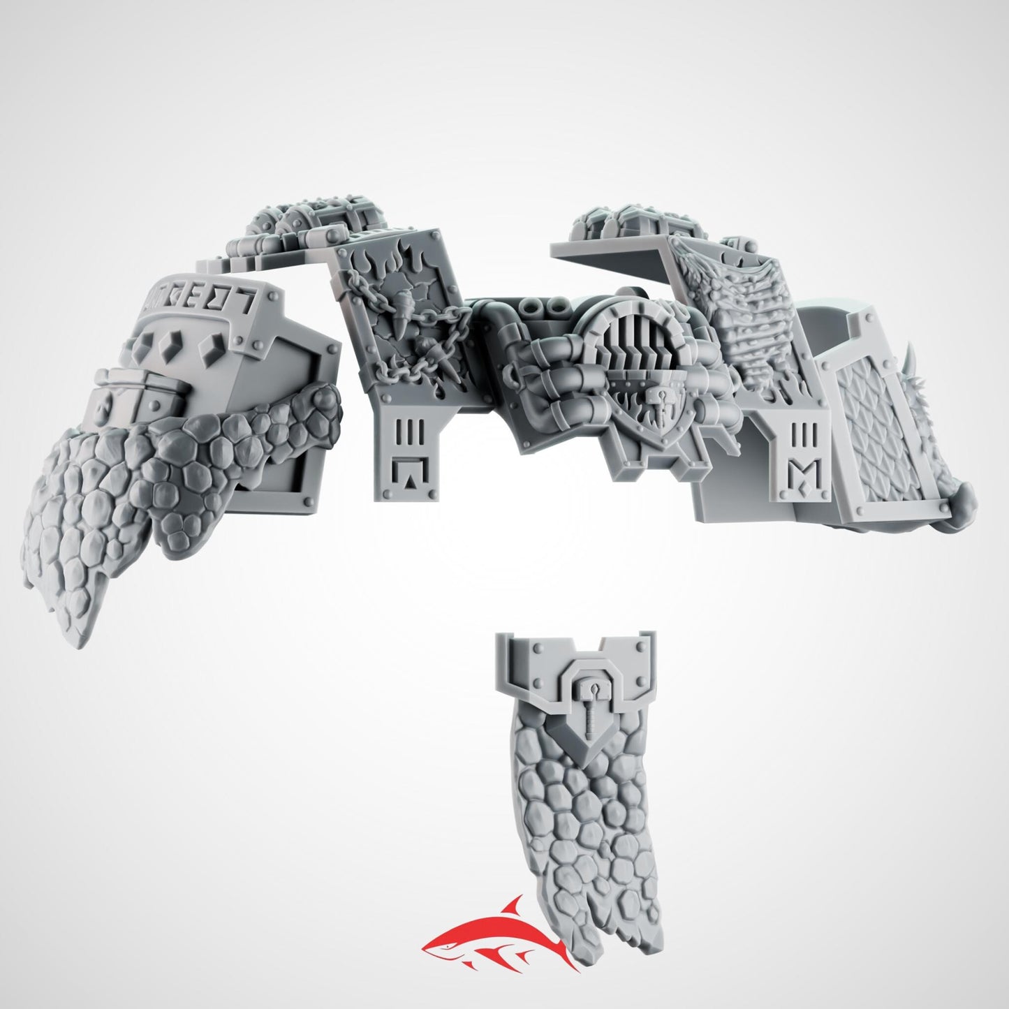 Light Emberforge Dread Upgrade Kit for Fire Lizard – Dragon-Forge Plating, Flame Stacks & Chain Iconography