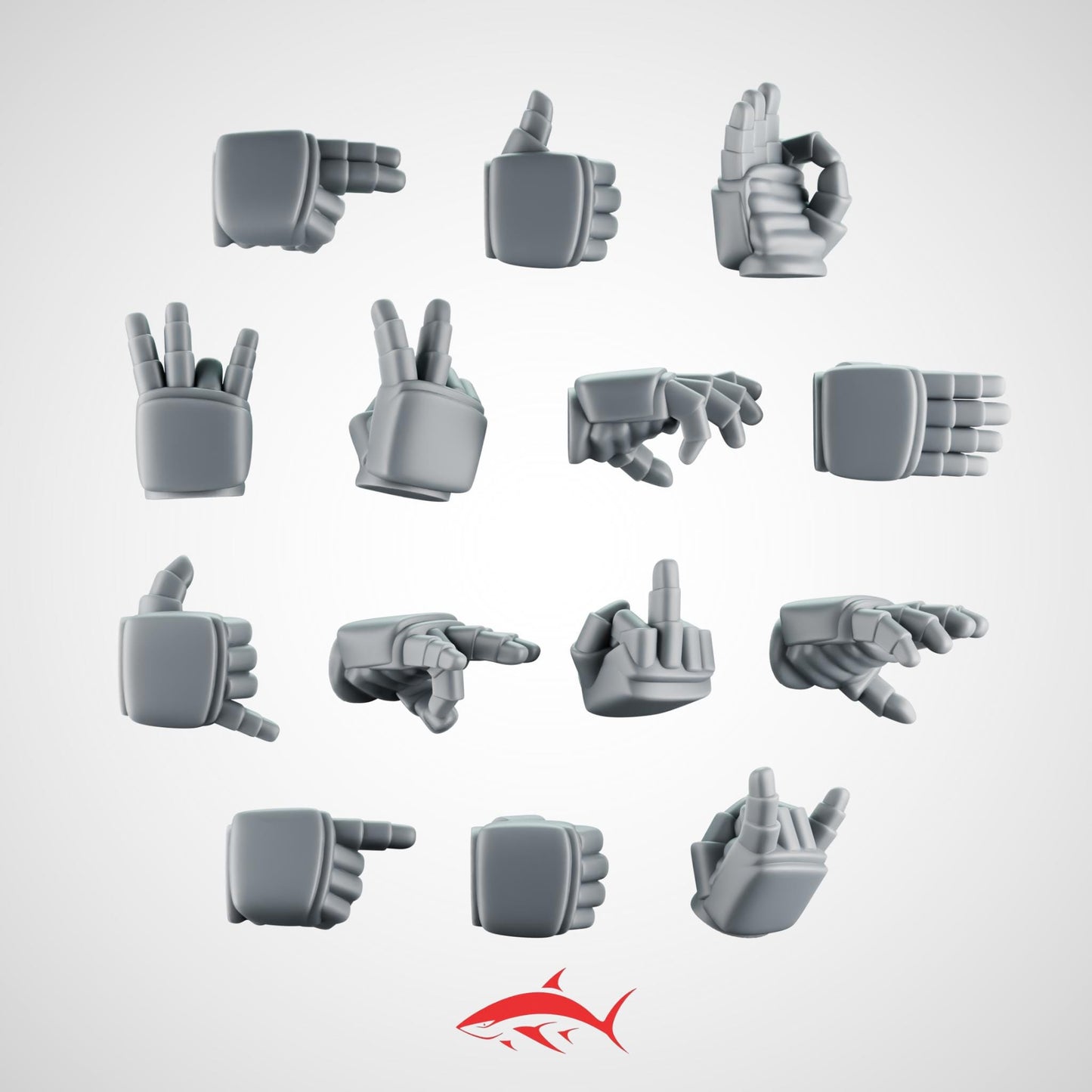 14 Hands – Gestures and Poses for Customization – Ultra HD 14K Resin