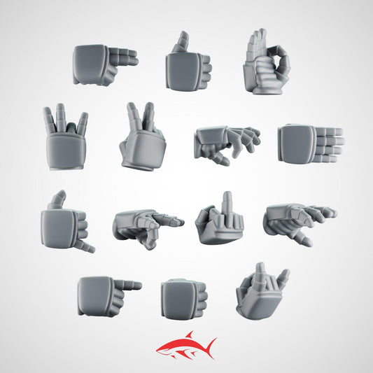 14 Hands – Gestures and Poses for Customization – Ultra HD 14K Resin