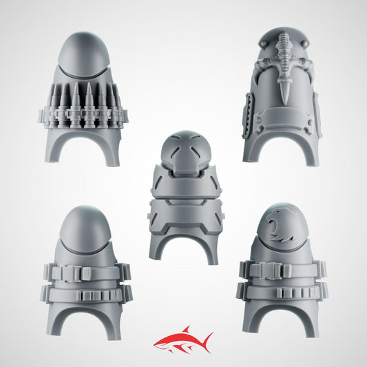 Set 1 – 5 Terminator Rapt’Ops Shin – Tactical Armored Shin Guards Bits Ultra HD 14K