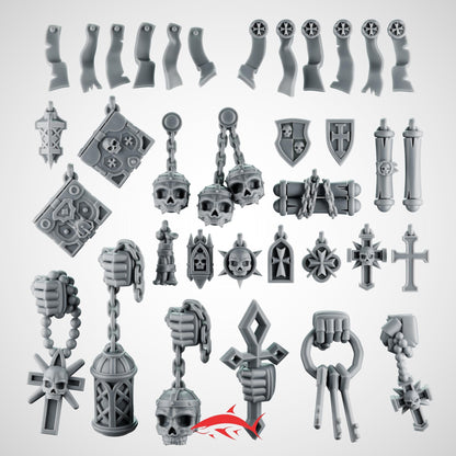 40 Black Crusader Accessories – Purity Seals, Skulls, Relics & Chains Bits Ultra HD 14K