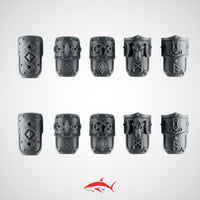 Greaves SET1 Primal Hound Greytide - 14K Ultra HD Bits - 32mm scale resin bit - Sharkass