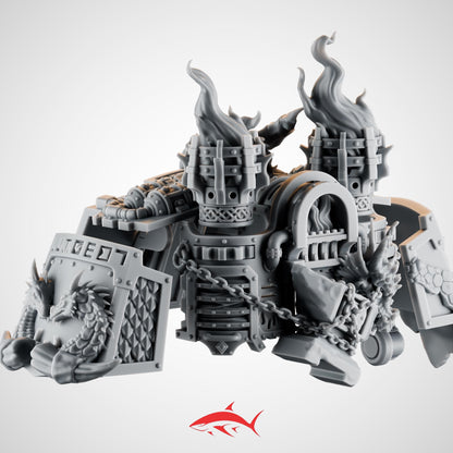 Emberforge Dread Upgrade Kit for Fire Lizard – Dragon-Forge Plating, Flame Stacks & Chain Iconography