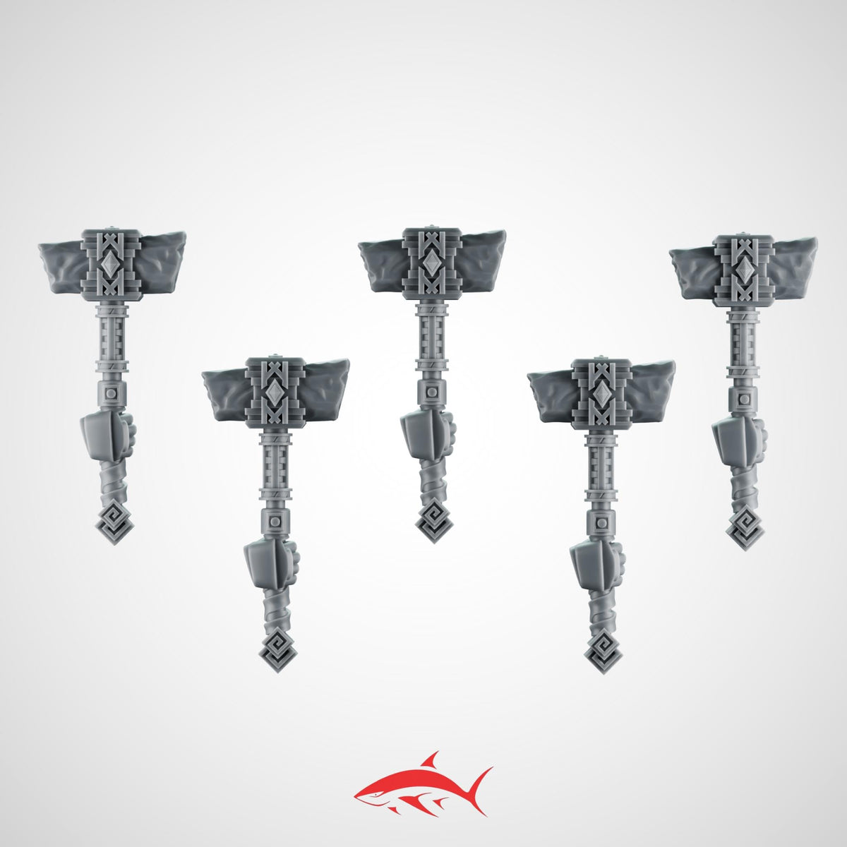 Hammer SET1 Primal Hound Greytide - Left - 32mm scale resin bit - Sharkass