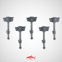 Hammer SET1 Primal Hound Greytide - Left - 32mm scale resin bit - Sharkass