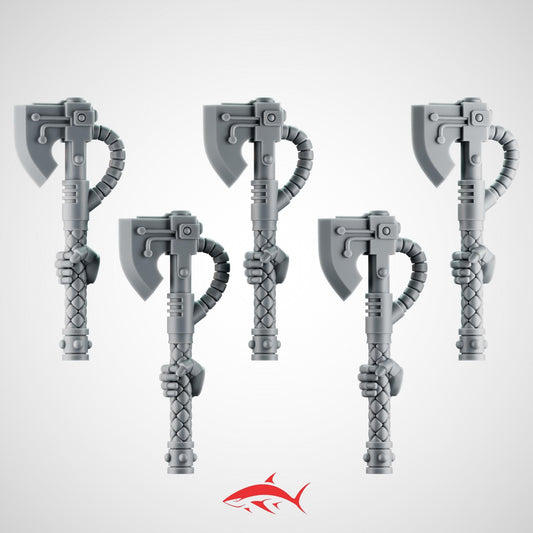 5 Generic Power Axes – Energetic Melee Weapons Bits Ultra HD 14K