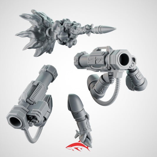 2 Rapt’Ops Portable Rocket Launchers – Heavy Infantry Missile Weapons Bits Ultra HD 14K