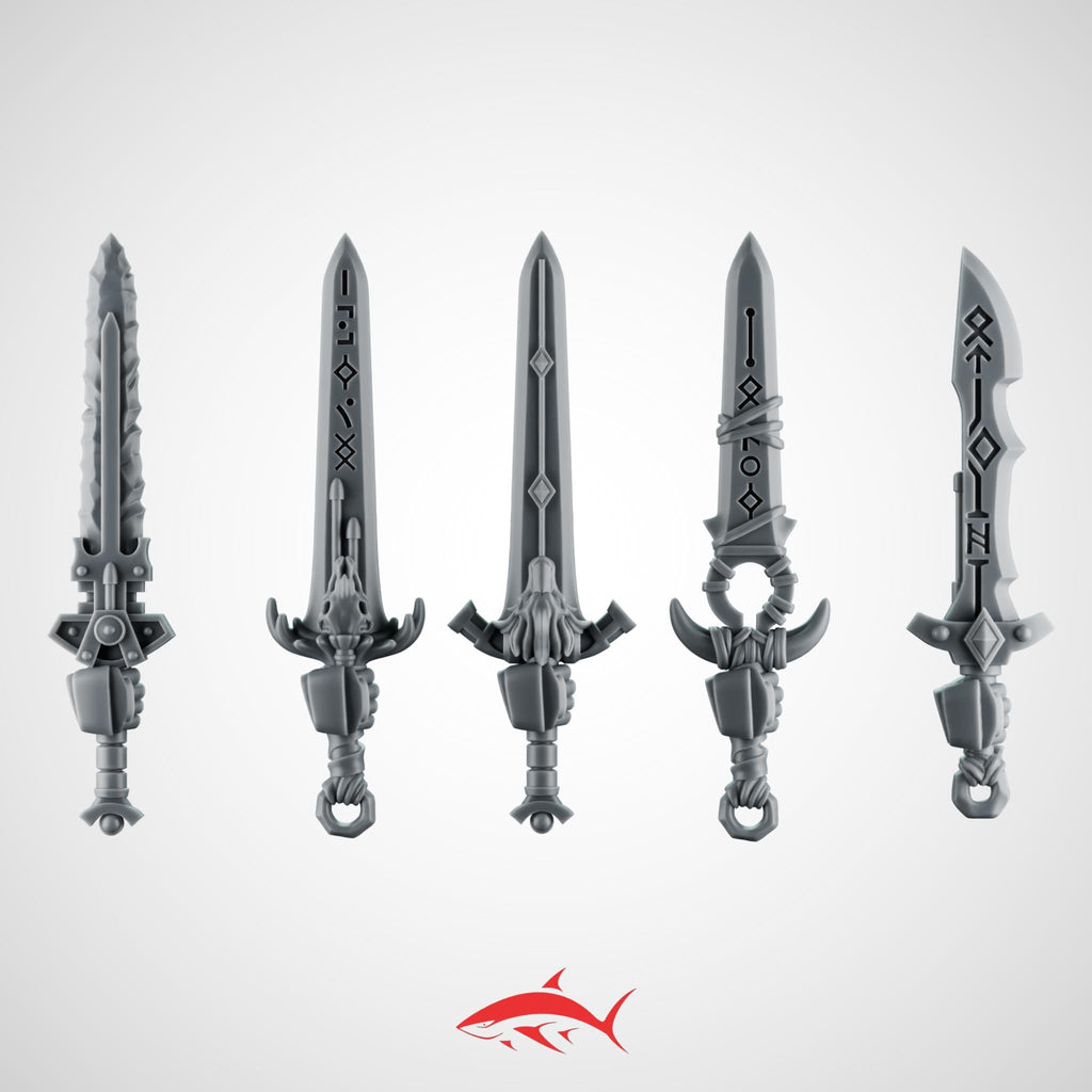 Swords Primal Hound Greytide - Left - 32mm scale resin bit - Sharkass