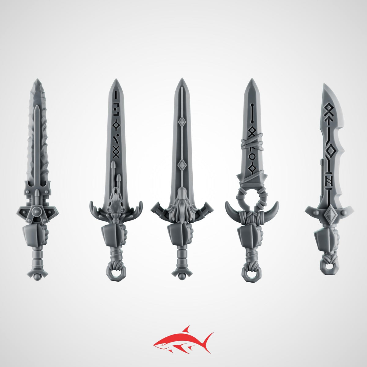 Swords Primal Hound Greytide - Left - 32mm scale resin bit - Sharkass