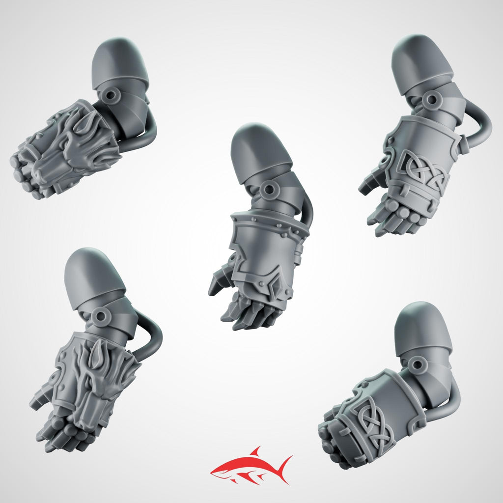 Powerfist SET2 Primal Hound Greytide - 14K Ultra HD Bits - Left - 32mm scale resin bit - Sharkass