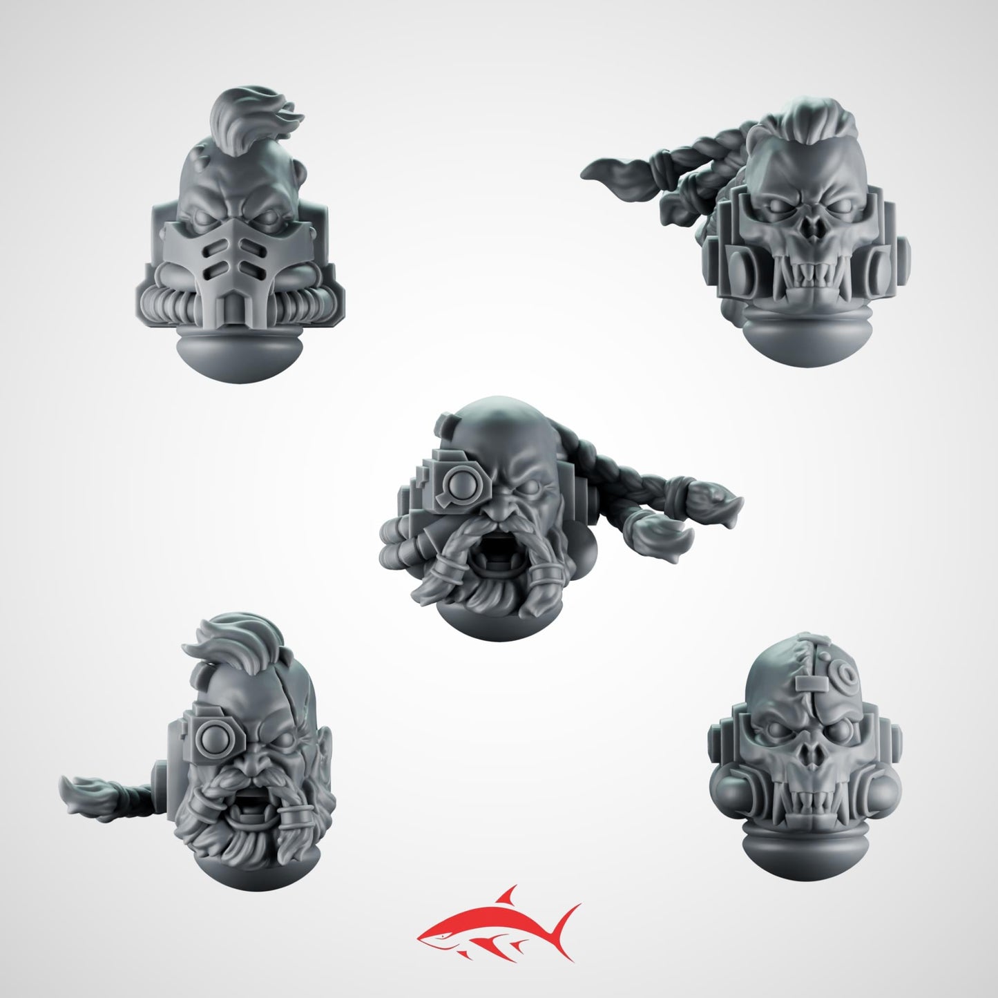 Head SET1 Primal Hound Greytide - Bits Ultra HD 14K