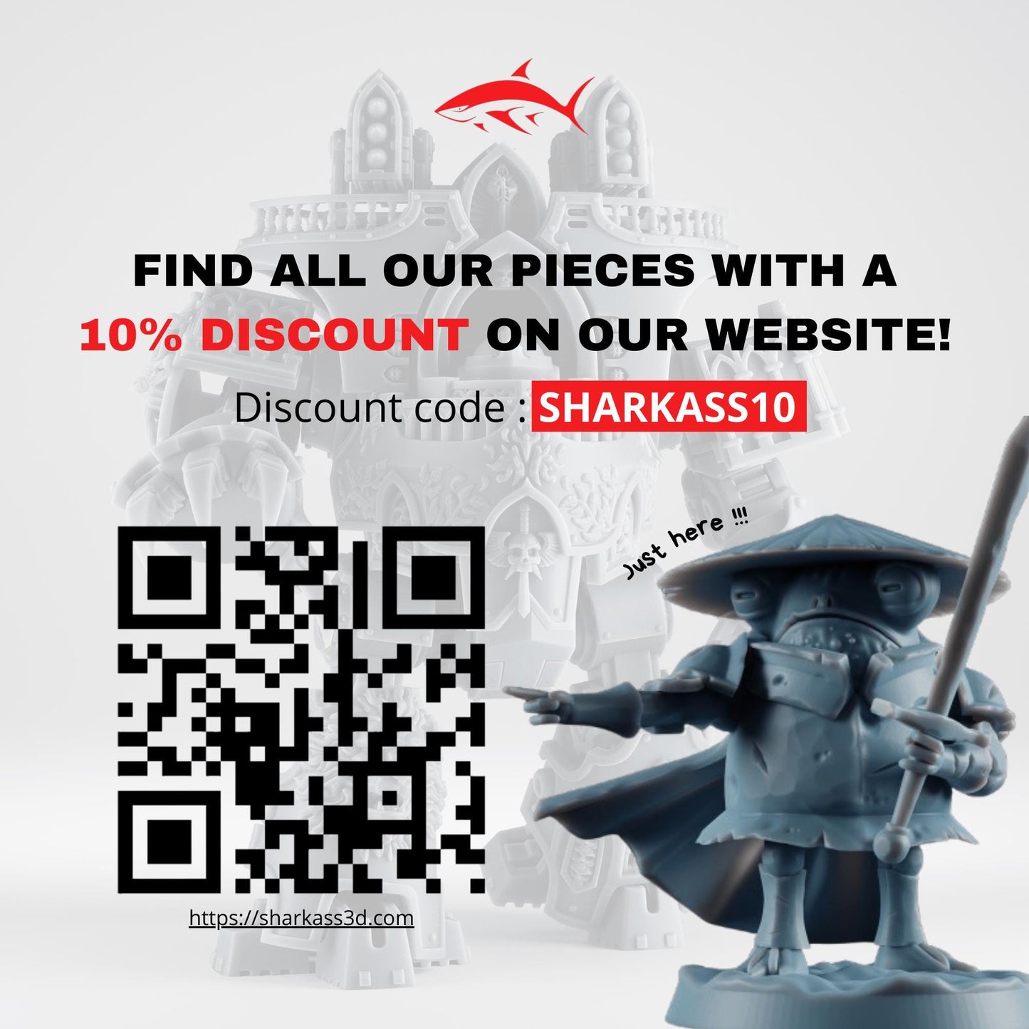 Cloak For Angel Of The Death With Book, Rope And Chains - Ultra HD 14K Resin [Sharkass Exclusive]