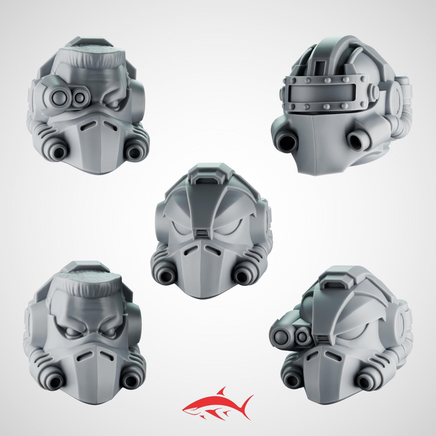 5 Rapt’Ops Terminator Heads – Tactical Cyber Helmets Bits Ultra HD 14K