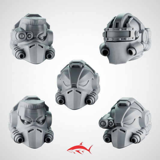 5 Rapt’Ops Terminator Heads – Tactical Cyber Helmets Bits Ultra HD 14K