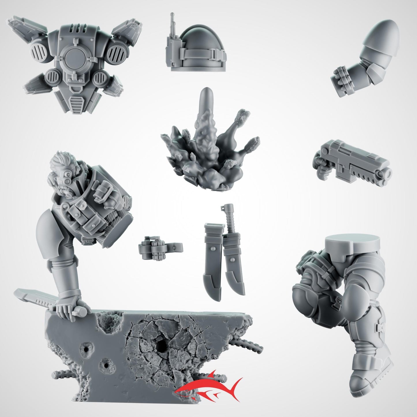 Raider Lieutnant – Lieutenant Jumping Over a Wall While Dodging a Shell Bits Ultra HD 14K