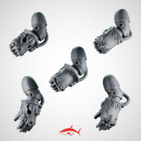 Powerfist SET1 Primal Hound Greytide - Left - 32mm scale resin bit - Sharkass