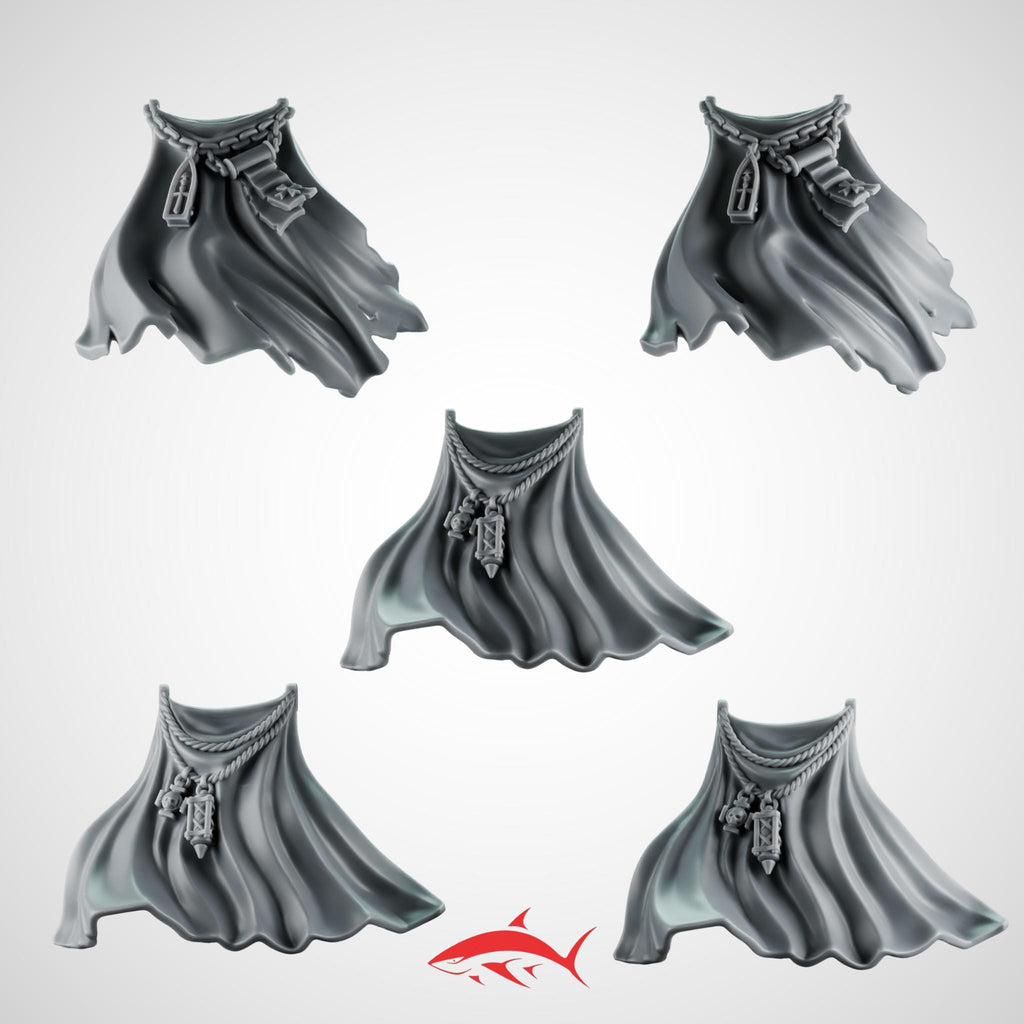 Cloak Heavy Guard Eternal Crusader Greytide - 32mm scale resin bit - Sharkass