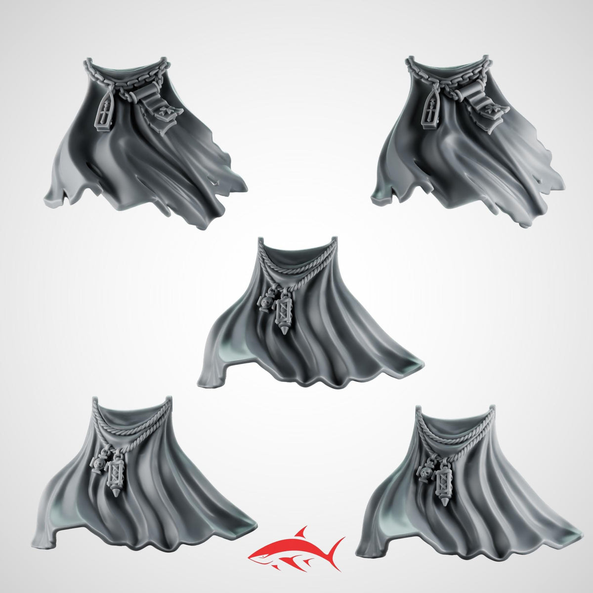 Cloak Heavy Guard Eternal Crusader Greytide - 32mm scale resin bit - Sharkass