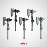 Axes for Heavy Guard Eternal Crusader - Left - 32mm scale resin bit - Sharkass