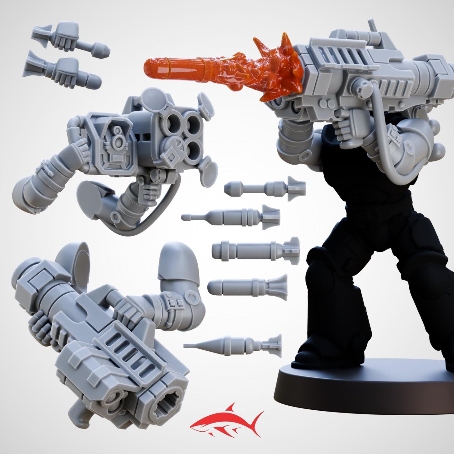 Missile Launcher Generic and Accessories for Demolition Team - Bits Ultra HD 14K