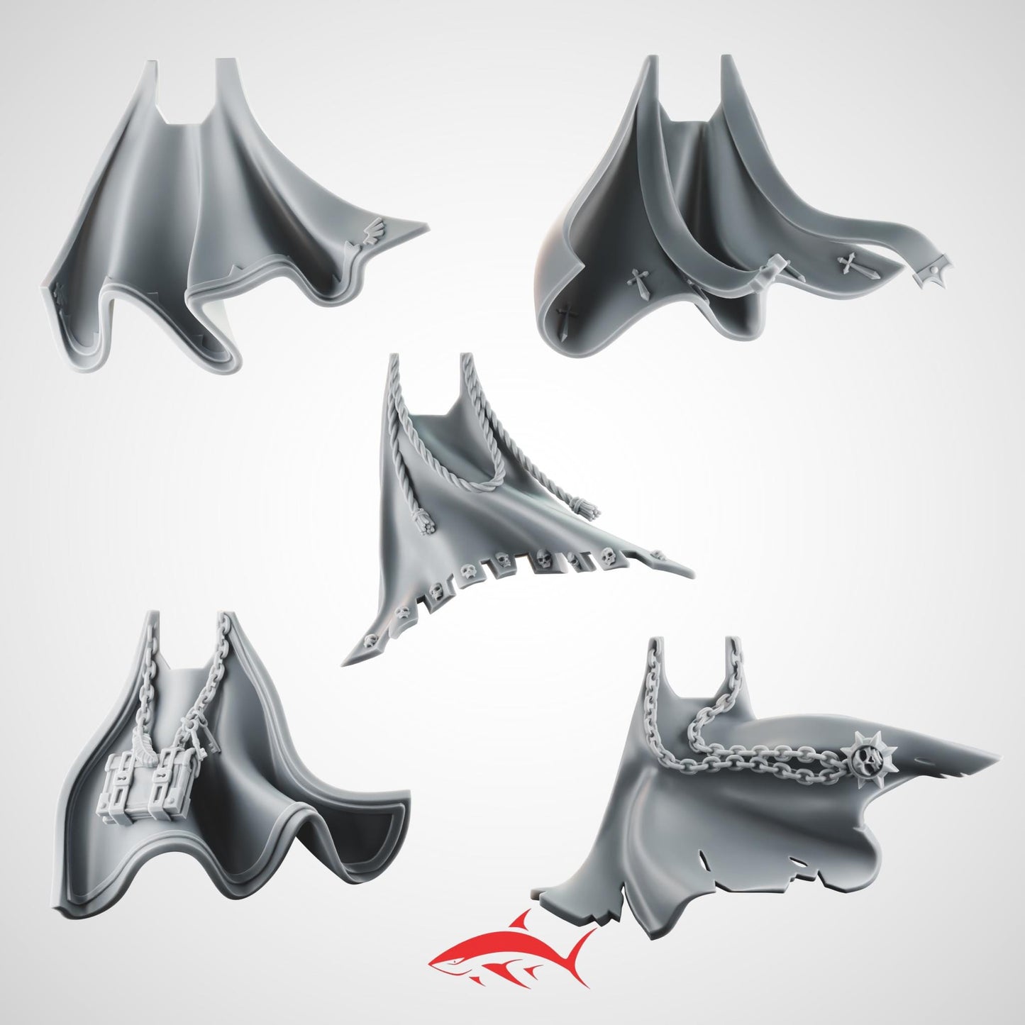 Cloak For Angel Of The Death With Book, Rope And Chains - Ultra HD 14K Resin [Sharkass Exclusive]