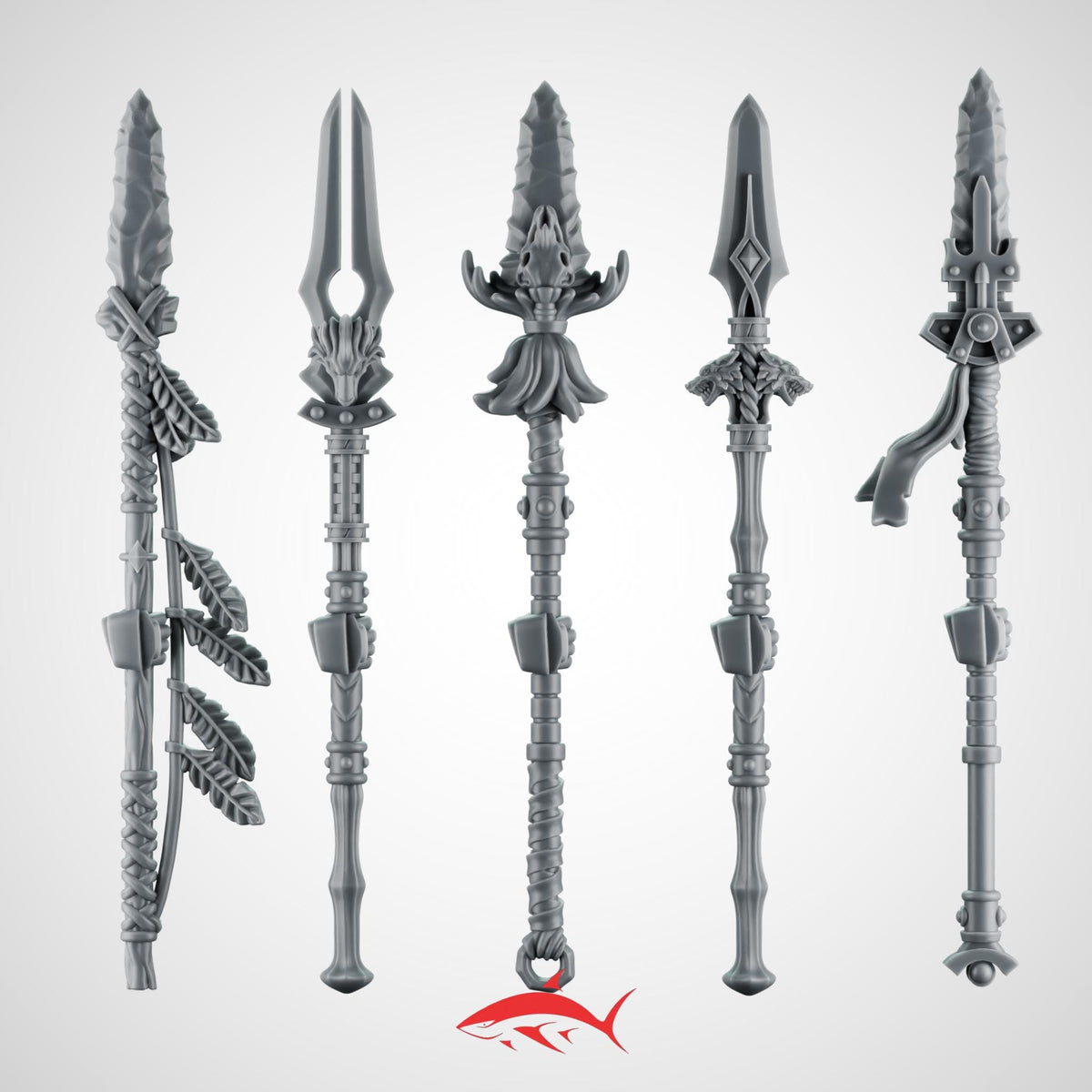 Spears Primal Hound Greytide - Left - 32mm scale resin bit - Sharkass