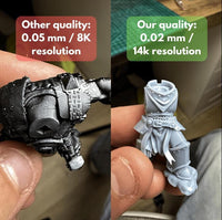 Head Bears Primal Hound Greytide - 32mm scale resin bit - Sharkass