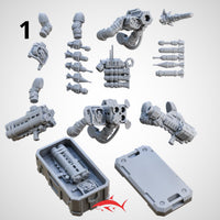 Missile Launcher Generic and Accessories for Demolition Team - 1 - 32mm scale resin bit - Sharkass