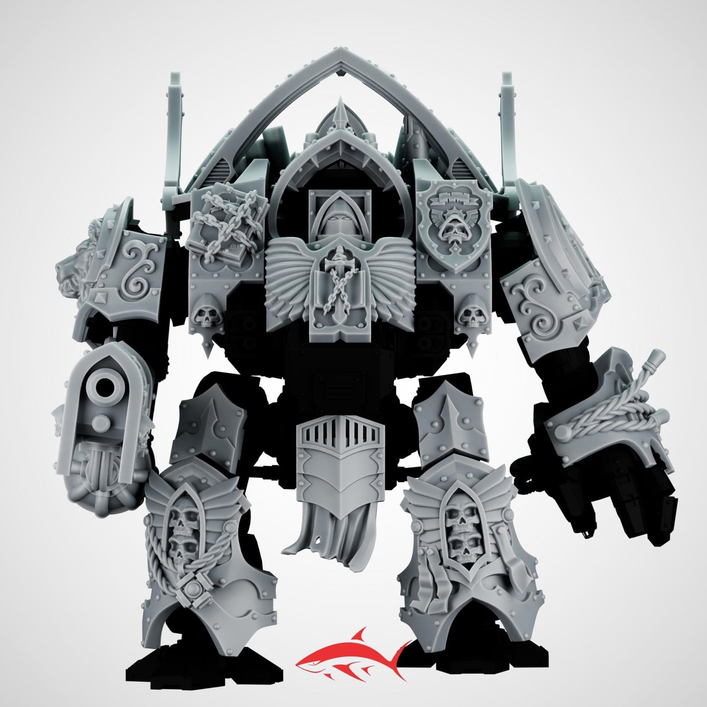 Dread Kit Angel of the Death – Gothic Lion Plates, Wings & Relic Censers – Redemptor-Size Upgrade – Ultra HD 14K Resin [Sharkass Exclusive]