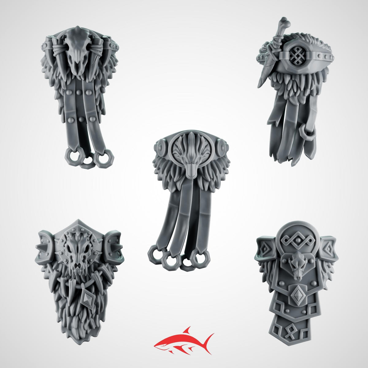 Loincloth SET1 Primal Hound Greytide - 32mm scale resin bit - Sharkass