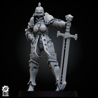 Sexy female Knight – Colossal Sword + NSFW - resin bit - Sharkass