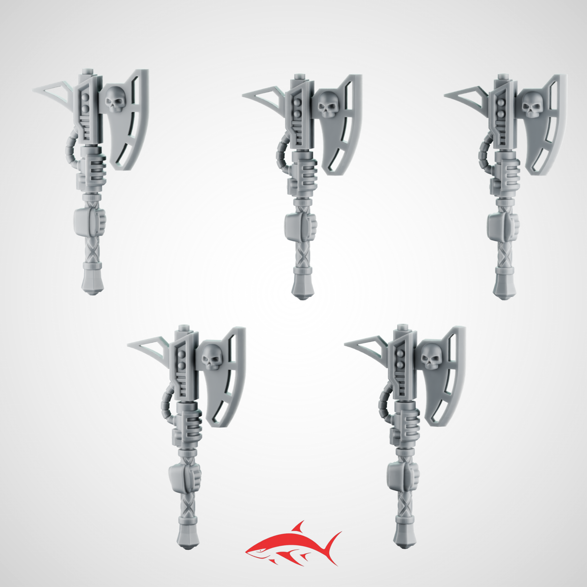 Axes Generic With Ornaments Greytide - Left - resin bit - Sharkass
