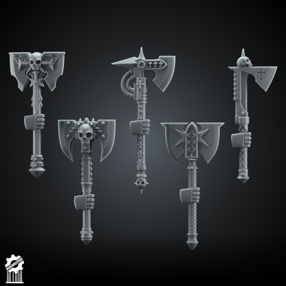 20x BUNDLE Crusader Axe Kit – Heroic 32mm Scale [Supported]