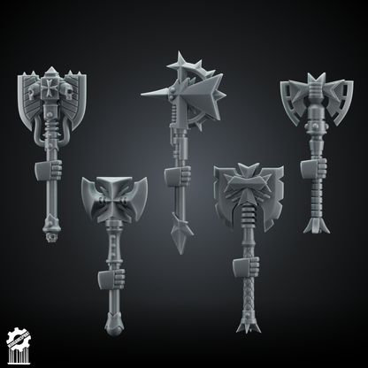 20x BUNDLE Crusader Axe Kit – Heroic 32mm Scale [Supported]