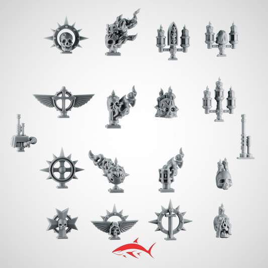 Backpack Toppers Fallen Angel and Space Templar - Bits Ultra HD 14K