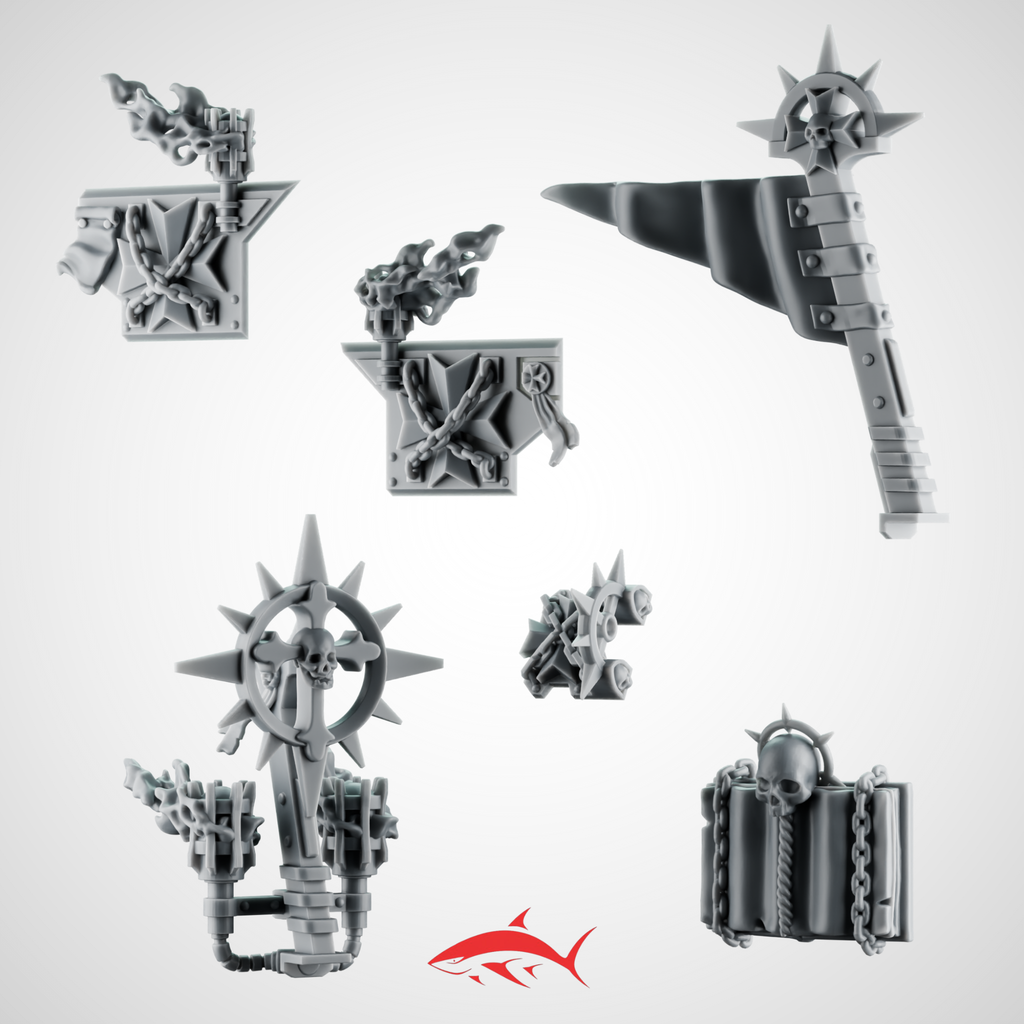 Bike Kit Greytide Black Crusader - resin bit - Sharkass