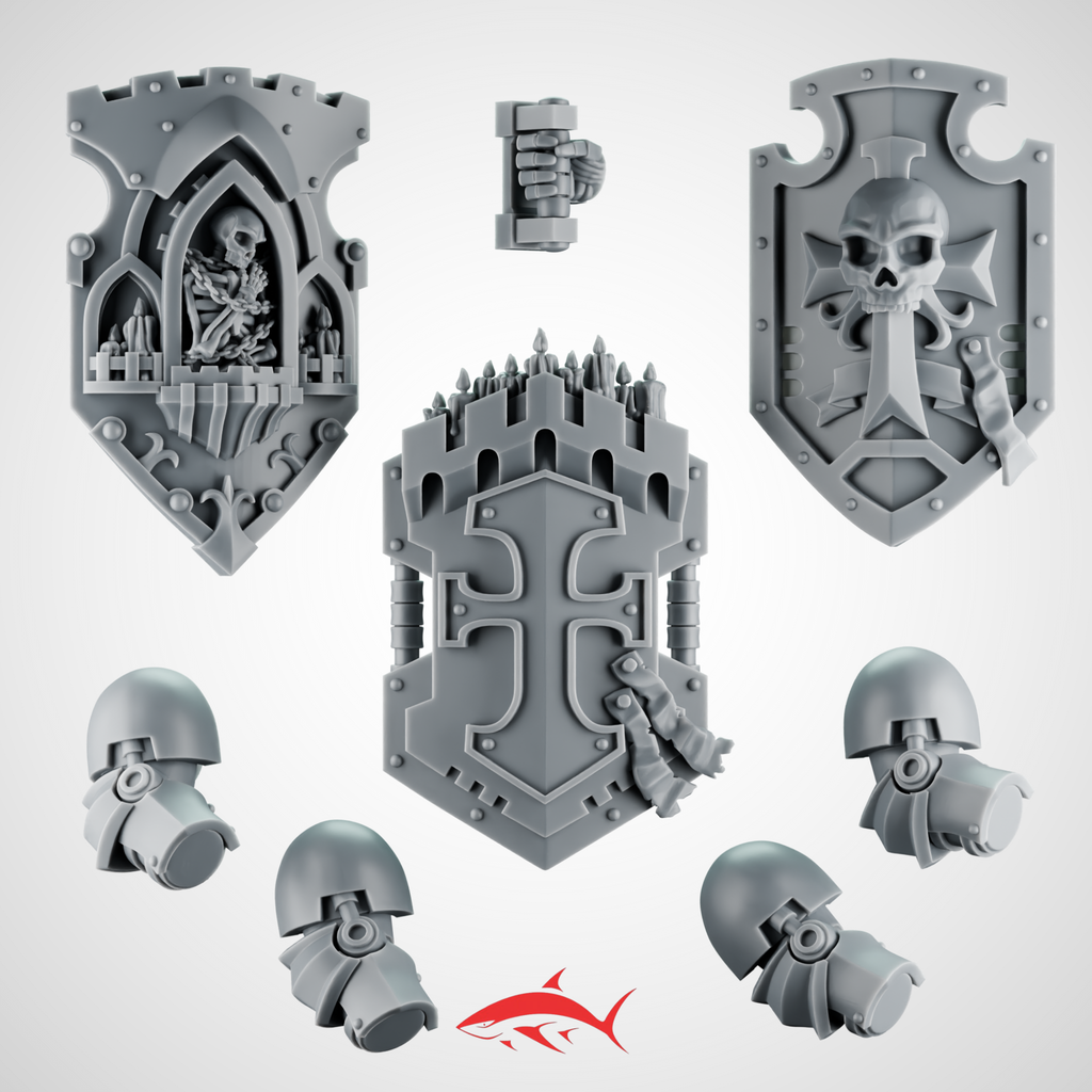 Shield Heavy Guard Black Crusader - Left - resin bit - Sharkass