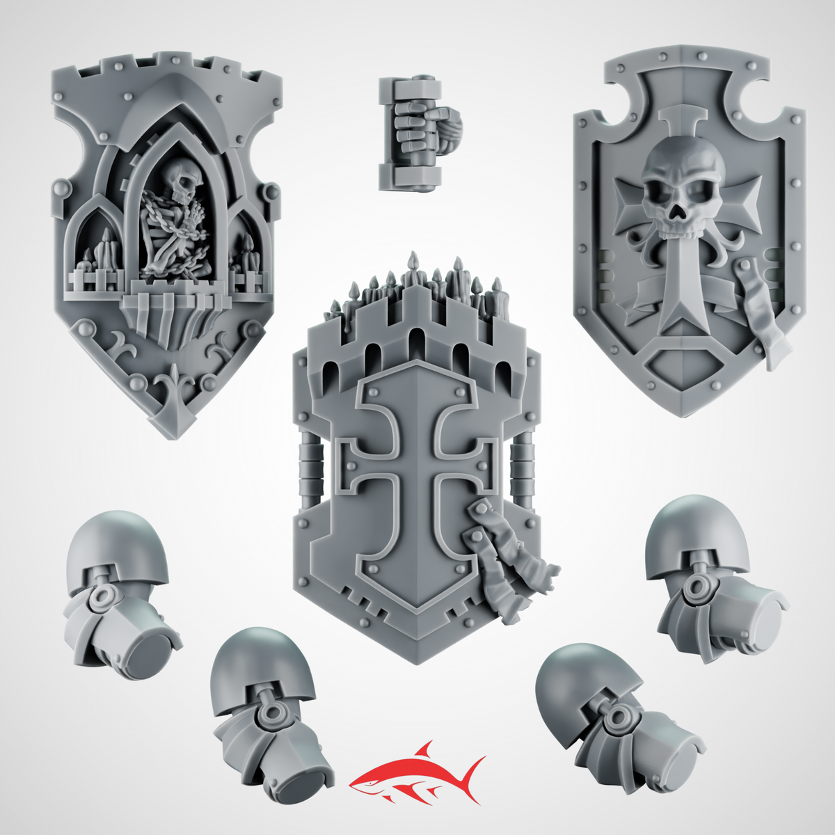 Shield Heavy Guard Black Crusader - Left - resin bit - Sharkass