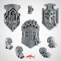 Shield Heavy Guard Black Crusader - Left - resin bit - Sharkass