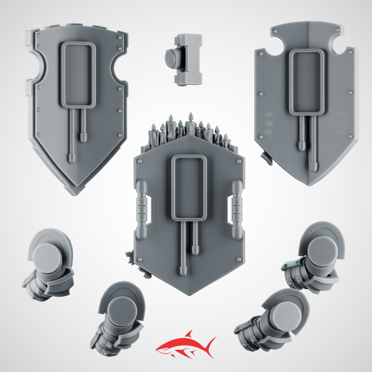 Shield Heavy Guard Black Crusader - Right - resin bit - Sharkass