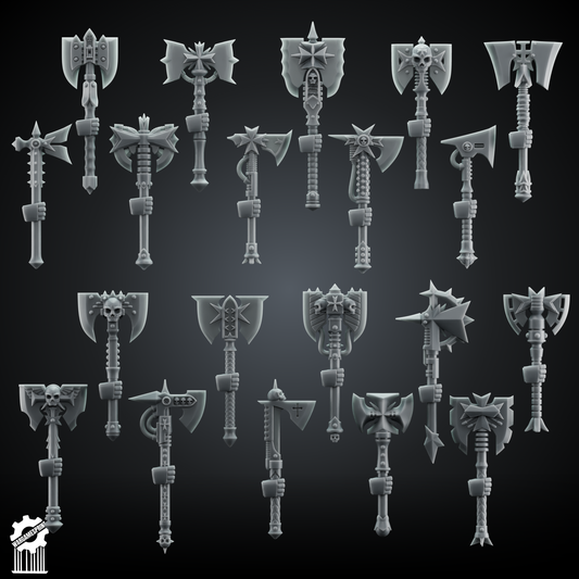 20x BUNDLE Crusader Axe Kit – Heroic 32mm Scale [Supported]