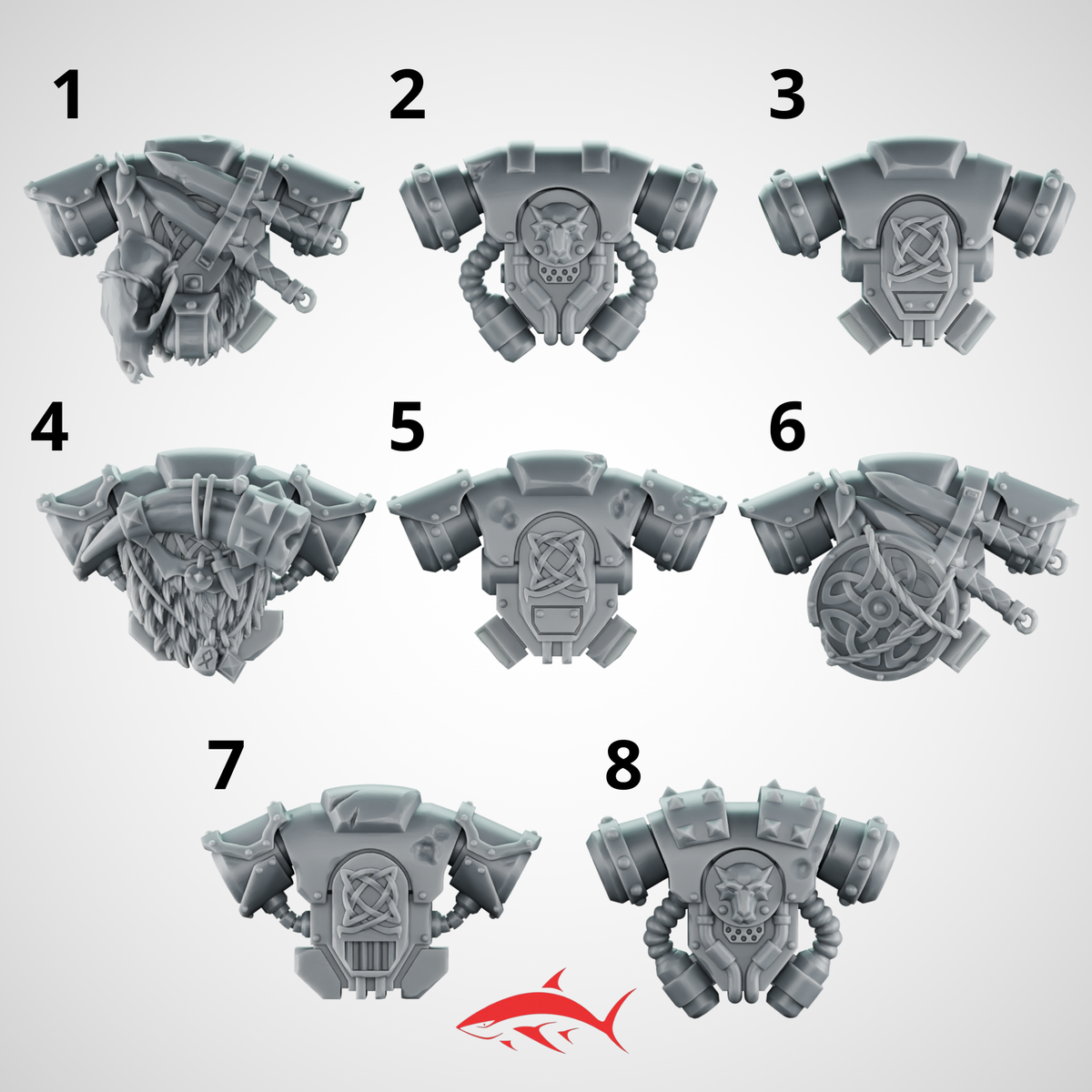 Backpack Space Viking - 1 - resin bit - Sharkass