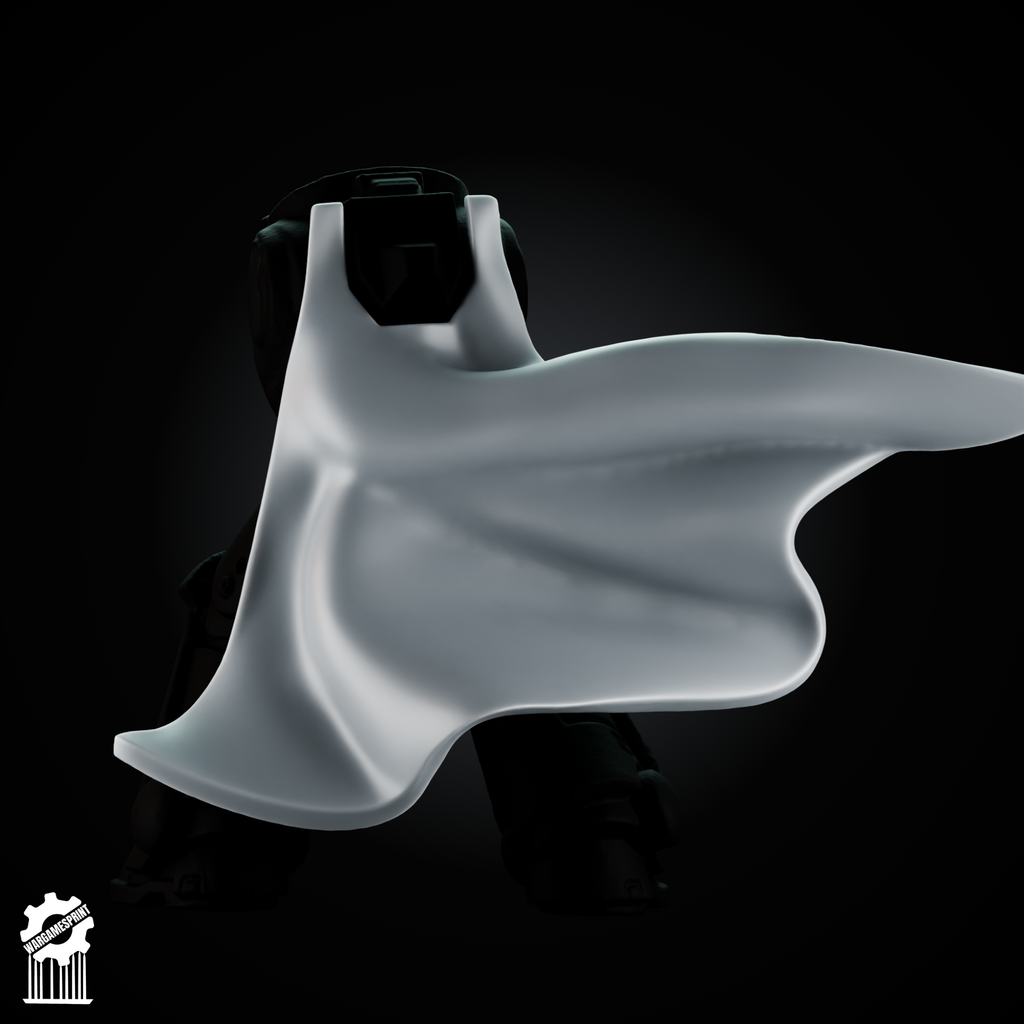 Neutral Cloak Set – 5 Simple Cape, Heroic 32mm Scale - resin bit - Sharkass