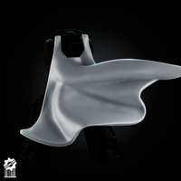 Neutral Cloak Set – 5 Simple Cape, Heroic 32mm Scale - resin bit - Sharkass